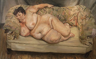 Lucian Freud — Benefits Supervisor Sleeping — 8K digital art reproduction