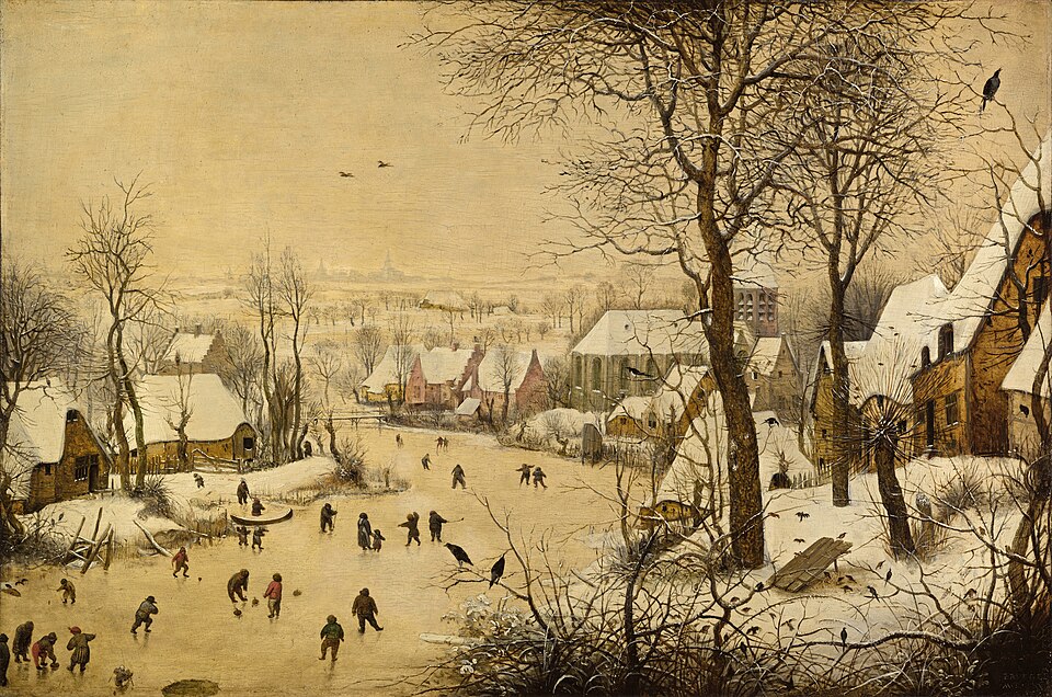 Pieter Bruegel the Elder — The Hunters in the Snow — 8K digital art reproduction